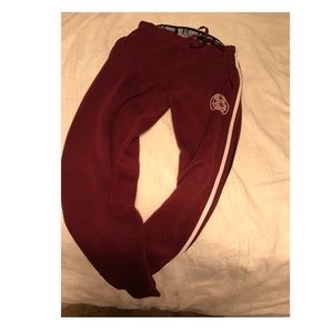 Maroon sweatpants/joggers